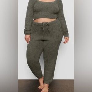 NWT SKIMS Cozy Knit Joggers Juniper Size 4X/5X